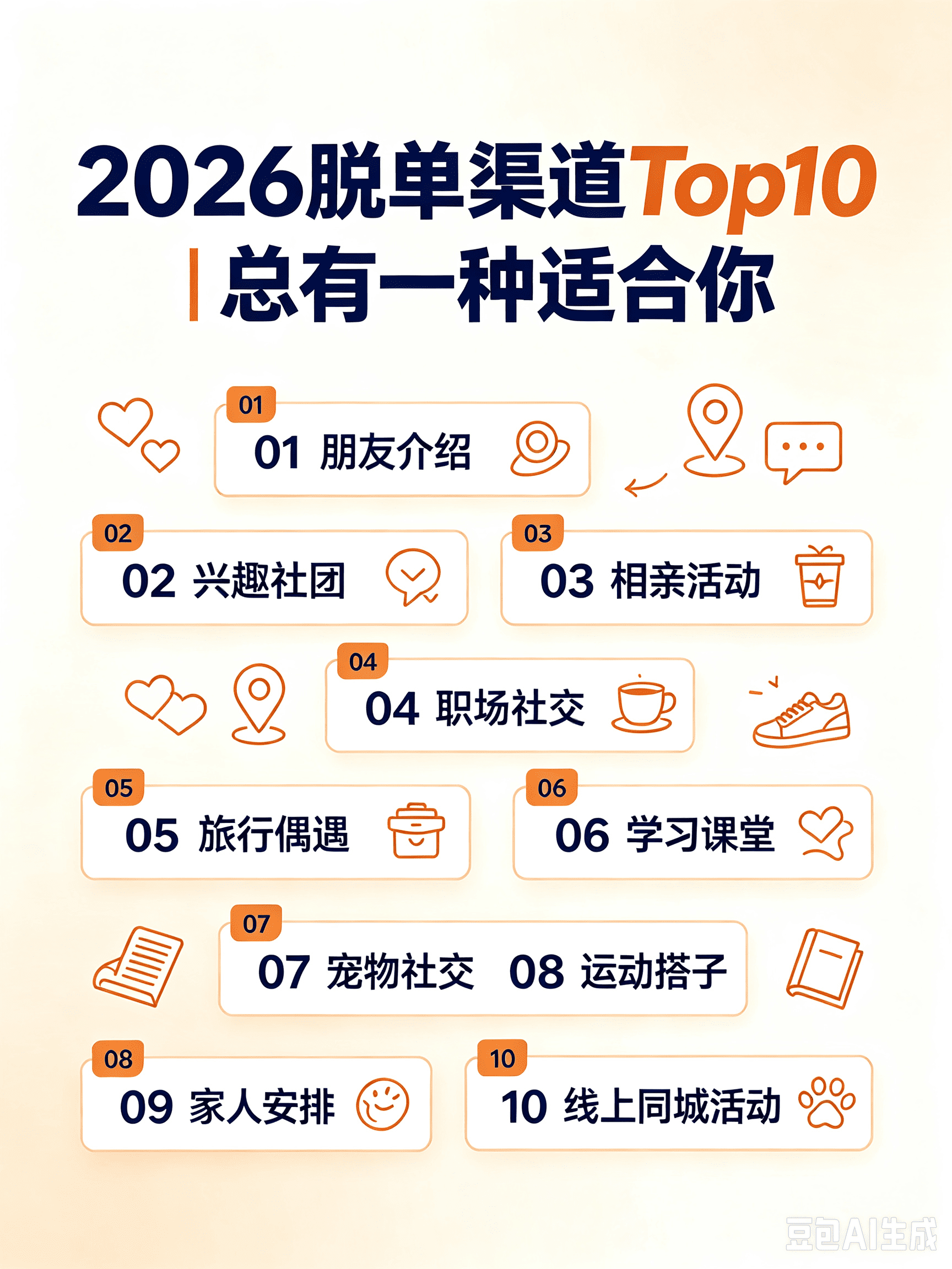 2026脱单渠道Top10｜总有一种适合你