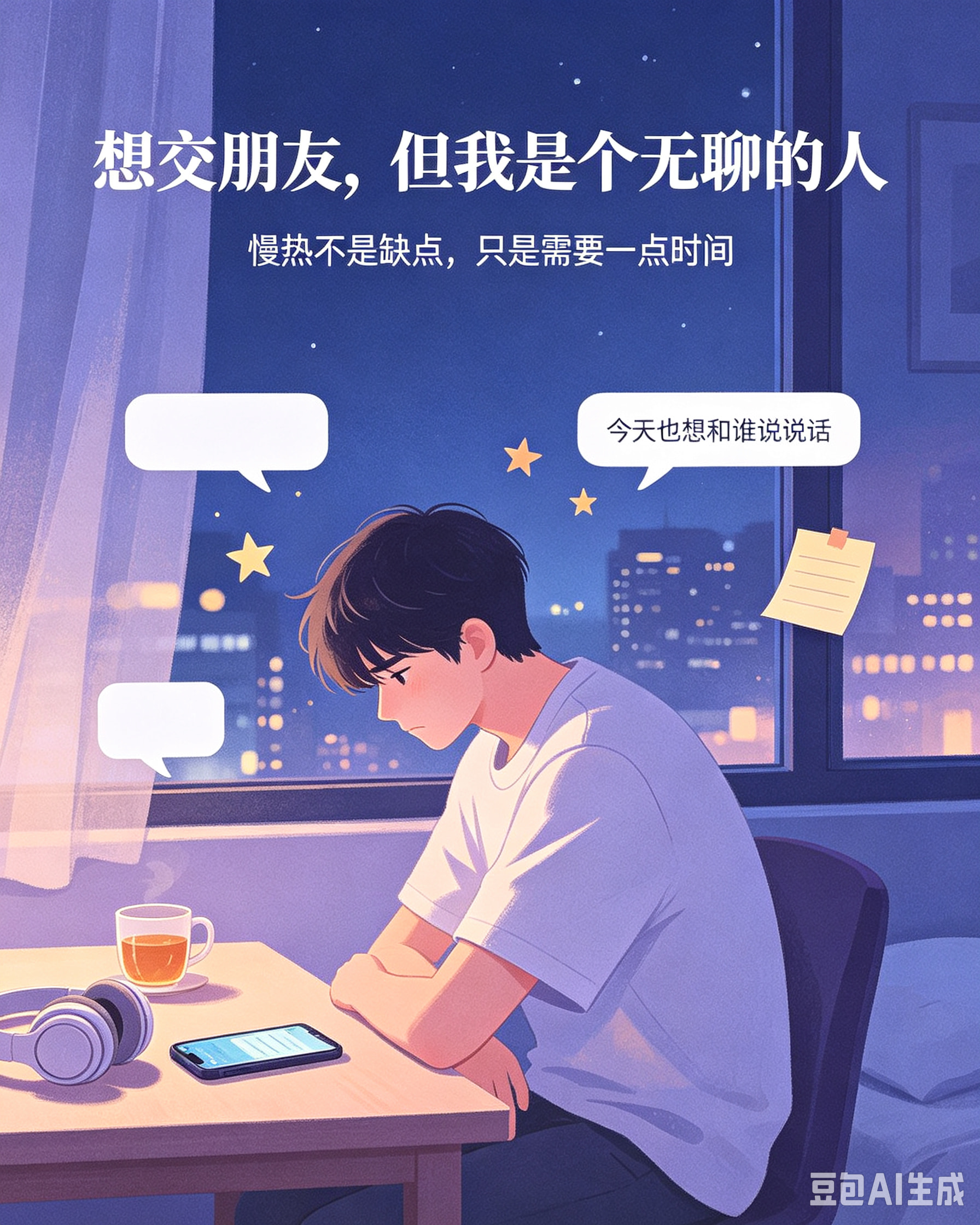 想交朋友，但我是个无聊的人